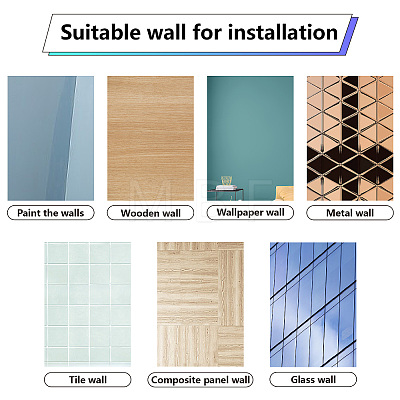 8 Sheets 8 Styles PVC Waterproof Wall Stickers DIY-WH0345-221-1