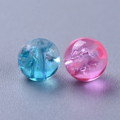 Baking Painted Crackle Glass Beads DGLA-X0006-6mm-13-1