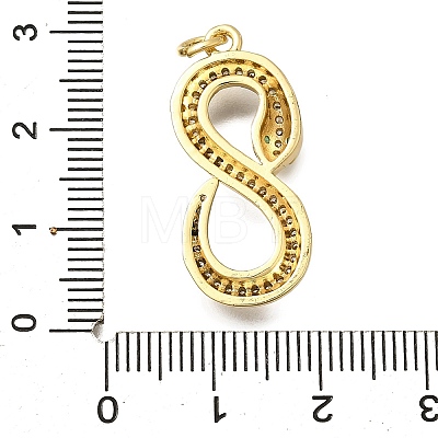 Brass Micro Pave Cubic Zirconia Pendants KK-I724-A08-1