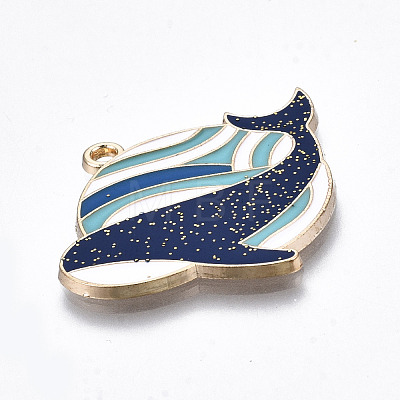 Eco-Friendly Alloy Enamel Pendants ENAM-Q437-033-NR-1