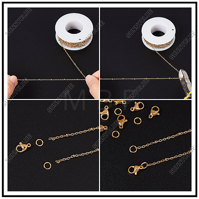 DIY Chain Necklaces Making Kits DIY-SC0020-82-1