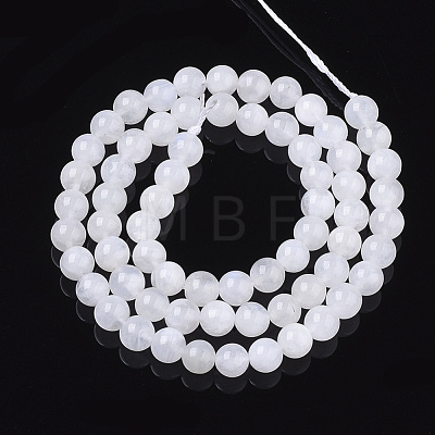 Natural Rainbow Moonstone Beads Strands G-S150-64-6mm-1