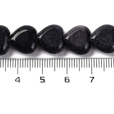 Synthetic Blue Goldstone Beads Strands G-I372-A12-01-1