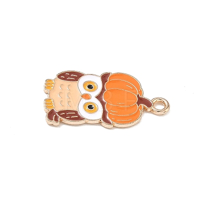 Thanksgiving Day Alloy Enamel Pendants ENAM-I077-01KCG-03-1