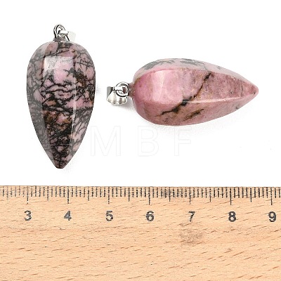 Natural Rhodonite Pendants GG-K002-16I-1