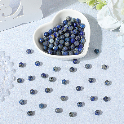 120Pcs Natural Lapis Lazuli Beads G-PA0001-15A-1