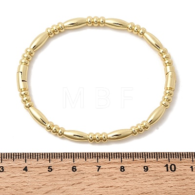 Barrel Brass Hinged Bangles for Women BJEW-H639-05A-G-1