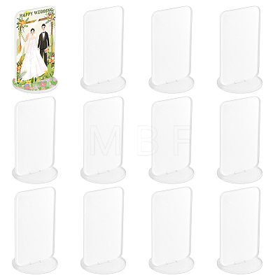 12Pcs Heat Transfer Blank Acrylic Display Stands for Photo AJEW-FG0005-90-1