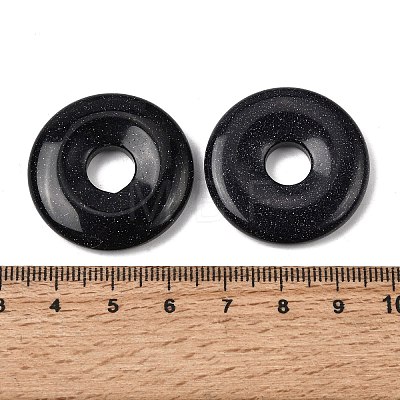 Synthetic Blue Goldstone Pendants G-A320-01A-19-1