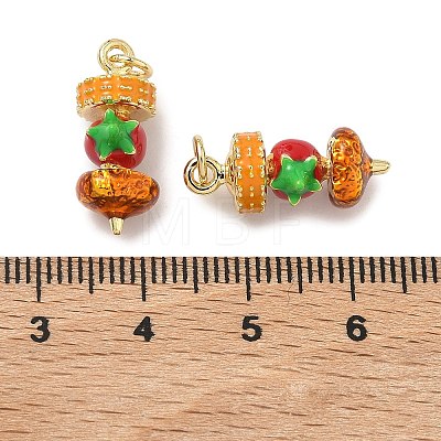 Brass Enamel Pendants KK-H259-11A-G01-1