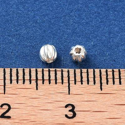 925 Sterling Silver Pumpkin Beads STER-H112-04A-1