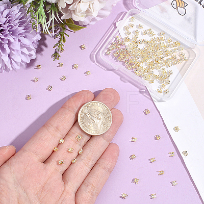 150Pcs Brass Bead Tips KK-BBC0027-85B-1