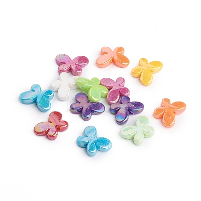 AB Color Plated Acrylic Beads X-PACR-R197-M-1