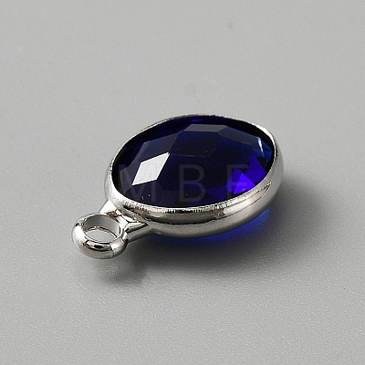 Faceted Glass Pendants KK-WH0046-59P-09-1