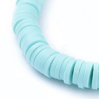 Handmade Polymer Clay Heishi Beads Stretch Bracelets BJEW-JB05160-M-1
