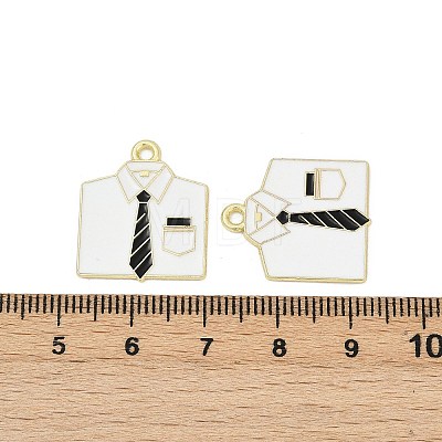 Father's Day Alloy Enamel Pendants ENAM-V001-03D-G-1