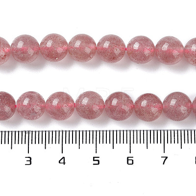 Natural Strawberry Quartz Beads Strands X-G-R435-03-A01-1