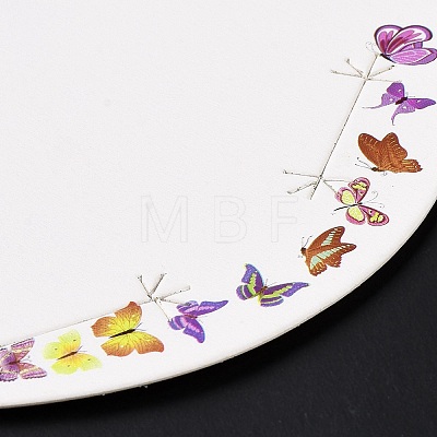 Round Butterfly Jewelry Display Cards CDIS-P007-I01-1