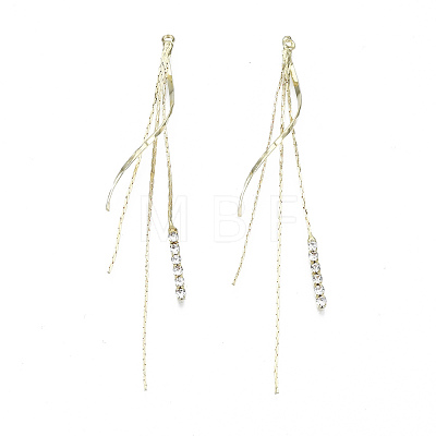 Brass Chain Tassel Big Pendants X-KK-R129-11G-1