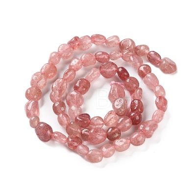 Natural Strawberry Quartz Beads Strands G-P497-01C-43-1