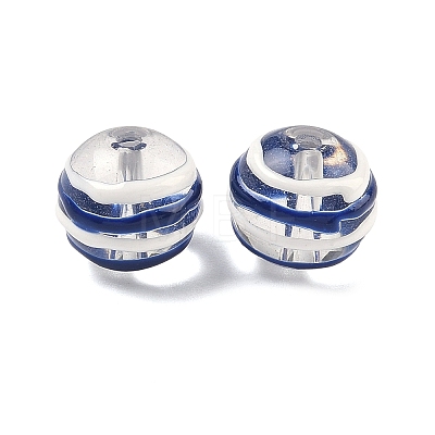 Transparent Glass Enamel Beads GLAA-P078-01A-05-1