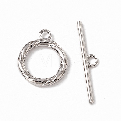 Brass Toggle Clasps KK-K271-11P-1