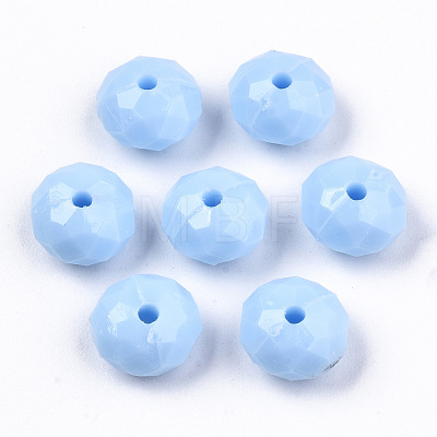 Opaque Acrylic Beads SACR-T356-01B-1