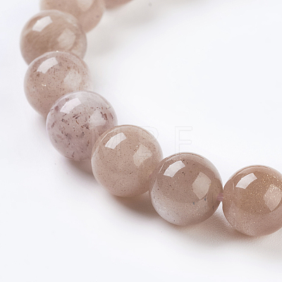 Natural Sunstone Beads Strands X-G-G099-8mm-14-1