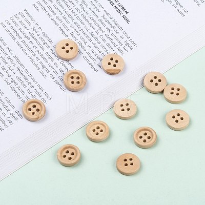 Natural Round 4 Hole Buttons X-NNA0VFH-1