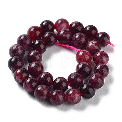 Dyed Natural Malaysia Jade Beads Strands G-G021-01A-04-1