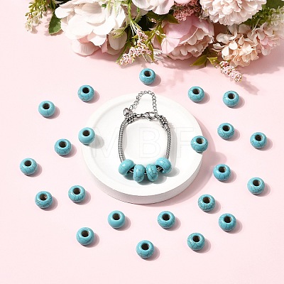 Synthetic Turquoise European Beads TURQ-S283-34A-1