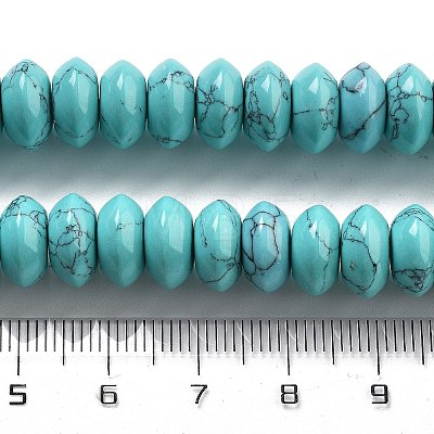 Synthetic Turquoise Beads Strands G-P559-A11-02-1