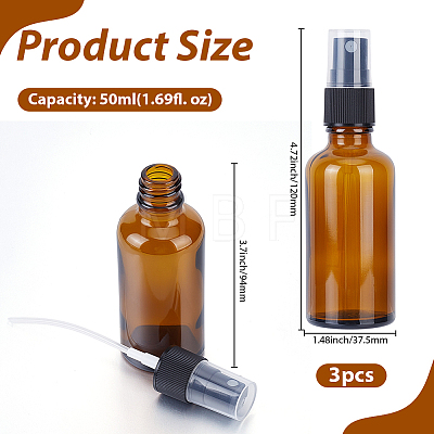 Glass Essential Oil Empty Spray Bottles MRMJ-GF0001-70B-1