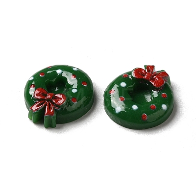 Christmas Opaque Resin Cabochons RESI-K019-34-1