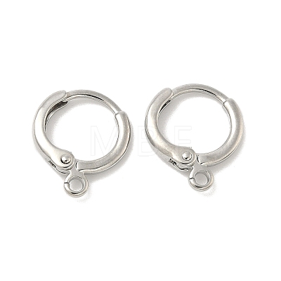 Brass Leverback Earring Findings KK-B166-05P-1