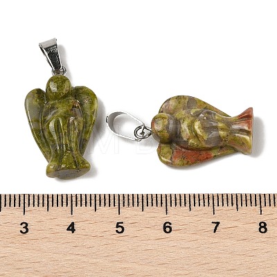 Natural Unakite Pendants G-B127-10P-07-1