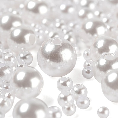1700Pcs ABS Plastic Imitation Pearl Beads KY-LS0001-19-1