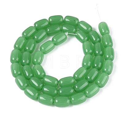 Imitation Jade Glass Beads Strands GLAA-T028-14J-A03-1