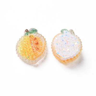 Transparent Epoxy Resin Cabochons CRES-S365-12-1