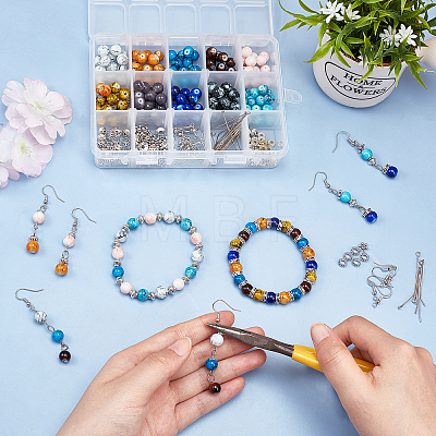 SUNNYCLUE DIY Earring & Bracelets Making Kits DIY-SC0013-27-1