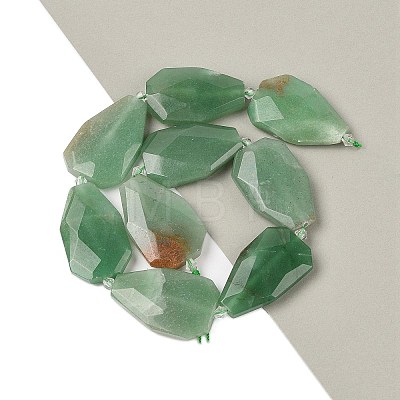 Natural Green Aventurine Beads Strands G-P548-B04-01-1