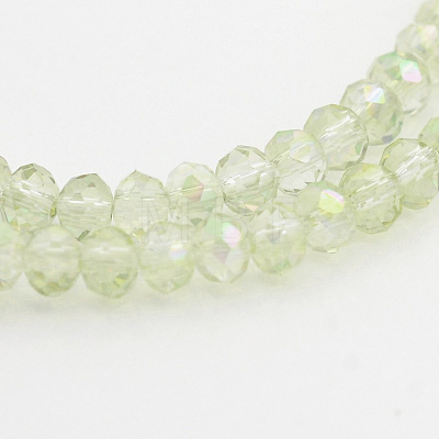 Electroplate Glass Beads Strands EGLA-D020-3x2mm-26-1