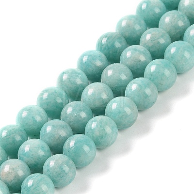 Natural Amazonite Beads Strands G-F602-02-8mm-1