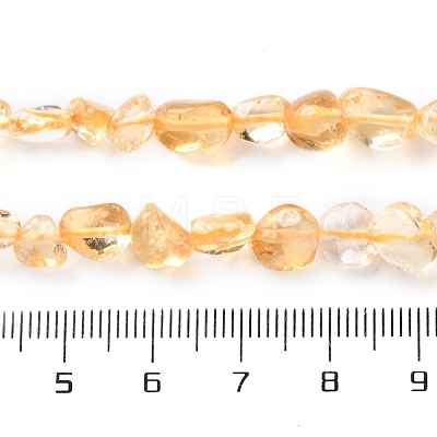 Heated Natural Citrine Beads Strands X-G-P497-01C-39-1