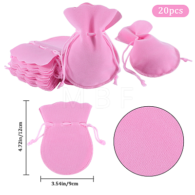 20Pcs Gourd Velvet Drawstring Bags TP-BBC0001-07B-02-1