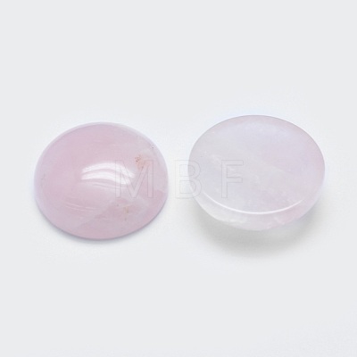 Natural Rose Quartz Cabochons G-G760-B02-16-1