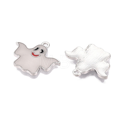 Halloween Theme Rack Plating Luminous Alloy Enamel Pendants ENAM-N056-238P-1