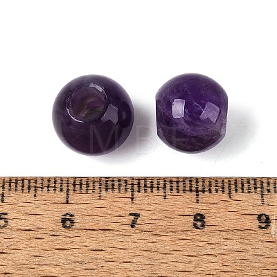 Natural Amethyst European Beads G-Q602-09A-01-1