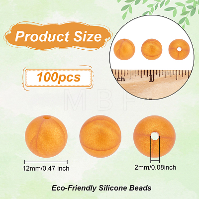 Food Grade Eco-Friendly Silicone Beads SIL-WH0010-10C-1