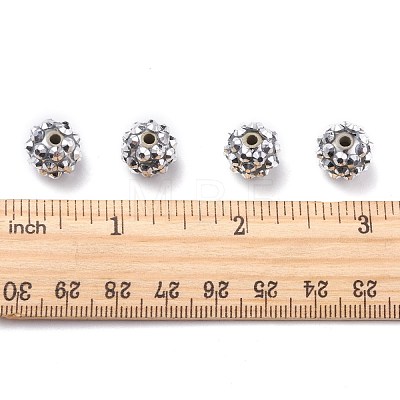 Chunky Resin Rhinestone Beads X-RESI-M019-27-1